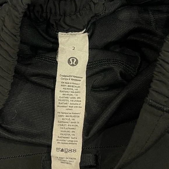 lululemon athletica Black Athletic Shorts - Picture 2 of 4